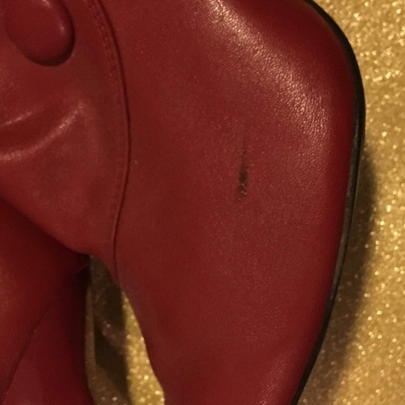 Red Buttoned Boot - Picture 2 of 3